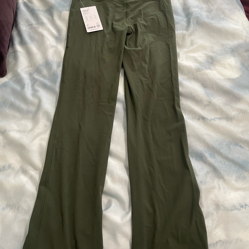 Athleta Olive Green Flared Pants